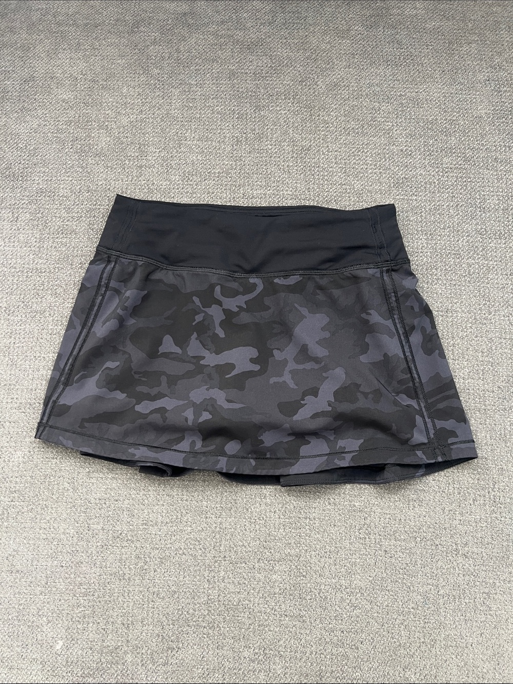 lululemon athletica Black Camo Athletic Skirt